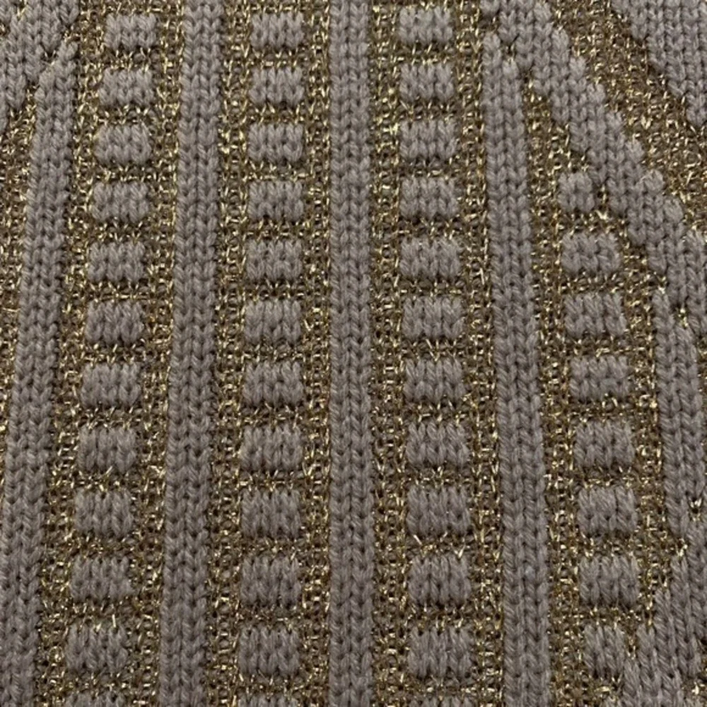 WYE OAKS Vintage Gold Metallic Geometric Pullover Sweater - Picture 4 of 8